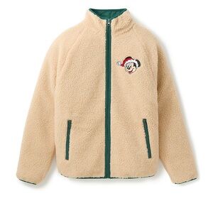 DISNEY Santa Mickey Mouse Sherpa Jacket
